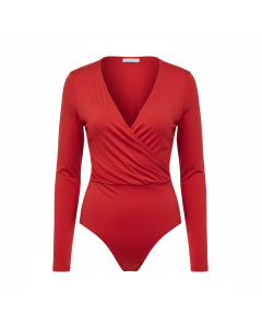 Body cache-cœur en jersey Intemporel - Rouge - L