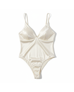 Body string en satin Opale - Ivoire - S