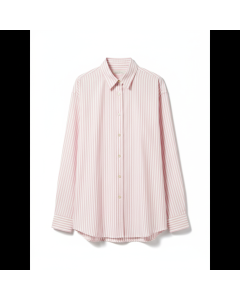 Chemise boyfriend rayée Oxford - Rose poudré - XXL