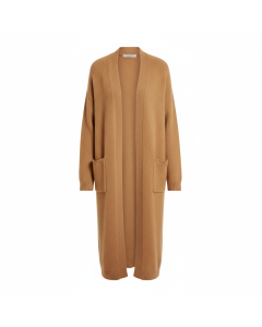 Cardigan long en alpaga Cocooning - Camel - L