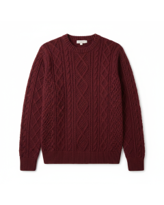 V-neck cotton rib-knit top Côte
