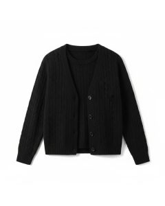 Twin-set gilet et top en maille Duo - Noir - M