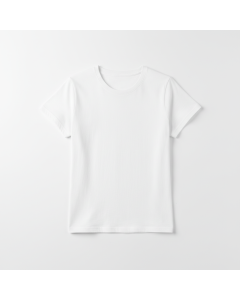 T-shirt col rond basique coton bio