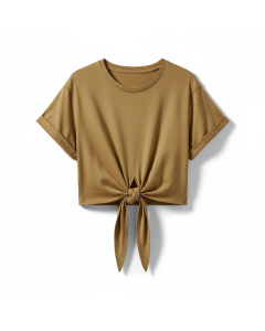 T-shirt noué à la taille Lola