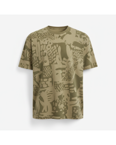 T-shirt graphique collection capsule Artiste - Kaki - L