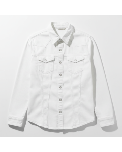 Chemise en jean délavé casual Denim - Blanc - S