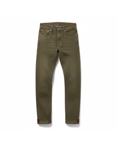 Jean slim brut selvedge Premium - Kaki - S