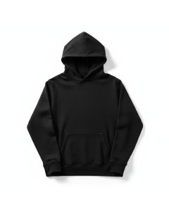 Sweat à capuche Bio Essential - Noir - S