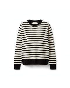 Pull marin rayé Bretagne - Noir - XL