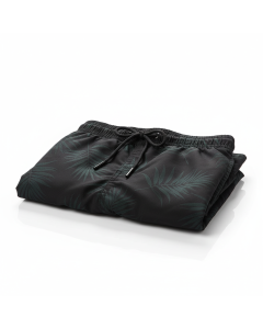 Short de bain imprimé Tropical - Noir - XL