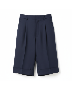 Short tailleur à pinces Élégance - Bleu marine - XXL