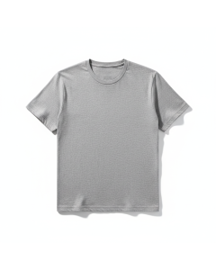 T-shirt col rond coton bio Essentiel - Gris chiné - XXL