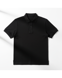 Polo classique en piqué de coton Club - Noir - XS