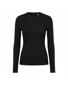 T-shirt manches longues côtelé Urban - Noir - XL