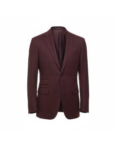 Blazer slim en laine stretch Soirée - Bordeaux - M