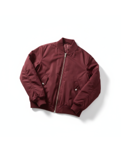 Veste bomber en nylon Aviator - Bordeaux - L