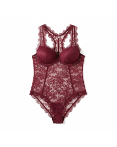 Séduction floral lace underwired bodysuit
