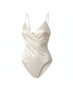 Rivoli satin wrap bodysuit