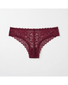 Culotte brésilienne en dentelle Riviera - Bordeaux - M