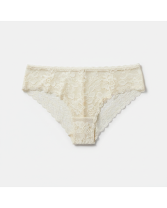 Culotte brésilienne en dentelle Riviera - Ivoire - M
