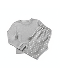 Pyjama pantalon en jersey Cozy Night - Gris chiné - L