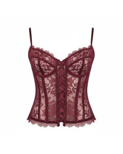 Couture lace bustier bra