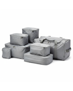 Organisateurs de valise set de 6 pièces Pack Cubes - Gris chiné