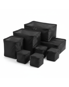 Organisateurs de valise set de 6 pièces Pack Cubes - Noir