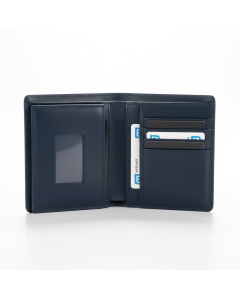 Pochette passeport en cuir Travel Wallet - Bleu marine
