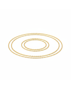 Feine Kette 9 Karat Gold Ankerkette Essential