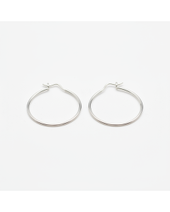 Feine Creolen aus 925er Silber Cercle
