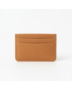 Porte-cartes en cuir recyclé Eco Card - Camel