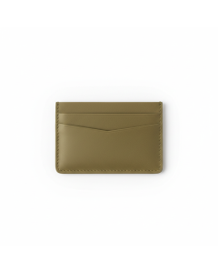 Porte-cartes en cuir recyclé Eco Card - Kaki