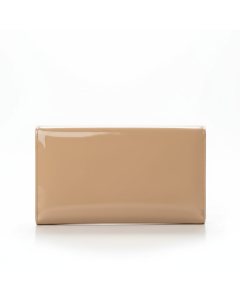 Portefeuille continental en cuir verni Laqué
