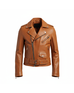Perfecto en cuir d'agneau Rebel - Camel - XXL