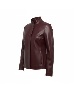 Minimalistische Jacke veganes Leder Neo
