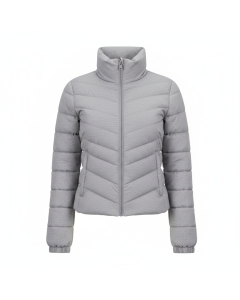 Doudoune courte matelassée Chic - Gris chiné - L
