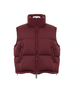 Doudoune oversize sans manches Puffer Vest - Bordeaux - XXL