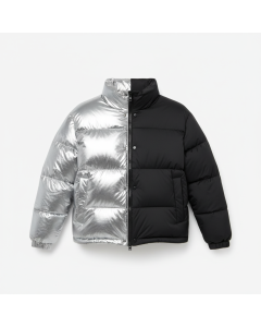 Doudoune réversible bicolore Duo - Noir - XS