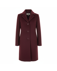 Manteau droit en laine et cachemire Parisien