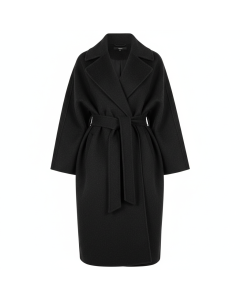 Manteau oversize ceinturé Cocooning - Noir - M