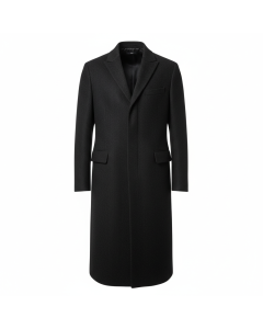 Manteau long à chevrons Gentleman - Noir - L
