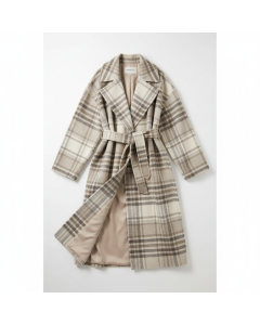 Manteau à carreaux oversize Tartan