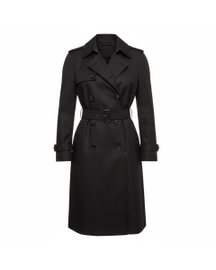 Trench classique en gabardine Intemporel - Noir - S