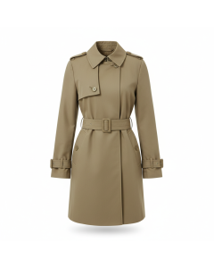Trench court en coton déperlant City - Kaki - XXL
