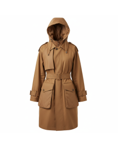 Trench oversize bi-matière Urban - Camel - XS