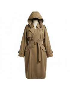 Trench oversize bi-matière Urban - Kaki - XS