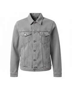 Veste en jean classique Trucker - Gris chiné - XS