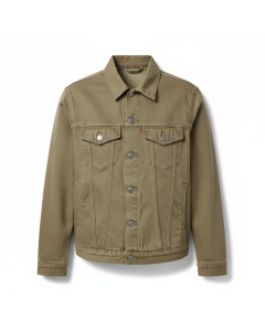 Veste en jean classique Trucker - Kaki - XS