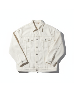 Oversize-Jeansjacke gebleicht 90s Bleach